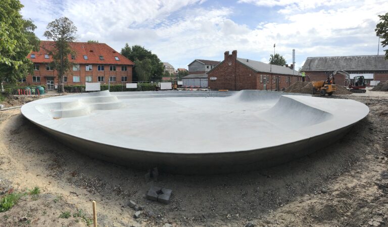 Roskilde Eventcirkel skatepark funbox under konstruktion