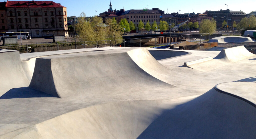 Skatepark funbox i Sundsvall, Norge